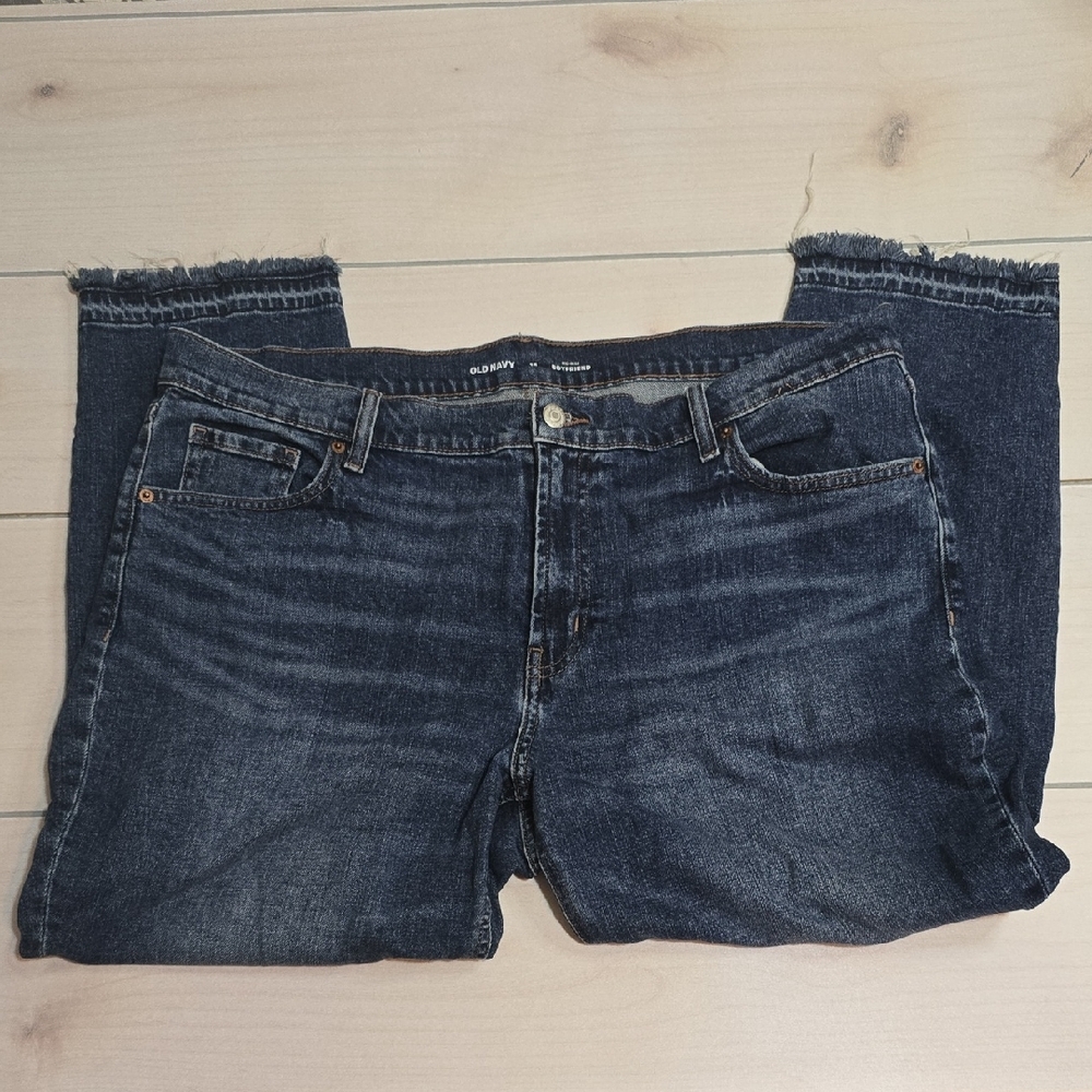 Old Navy Dark Blue Boyfriend Jeans